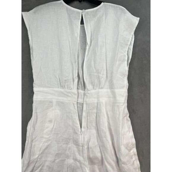 Rumer The Label Estelle Jumpsuit Size X-Large 100% Linen White - Picture 9 of 14